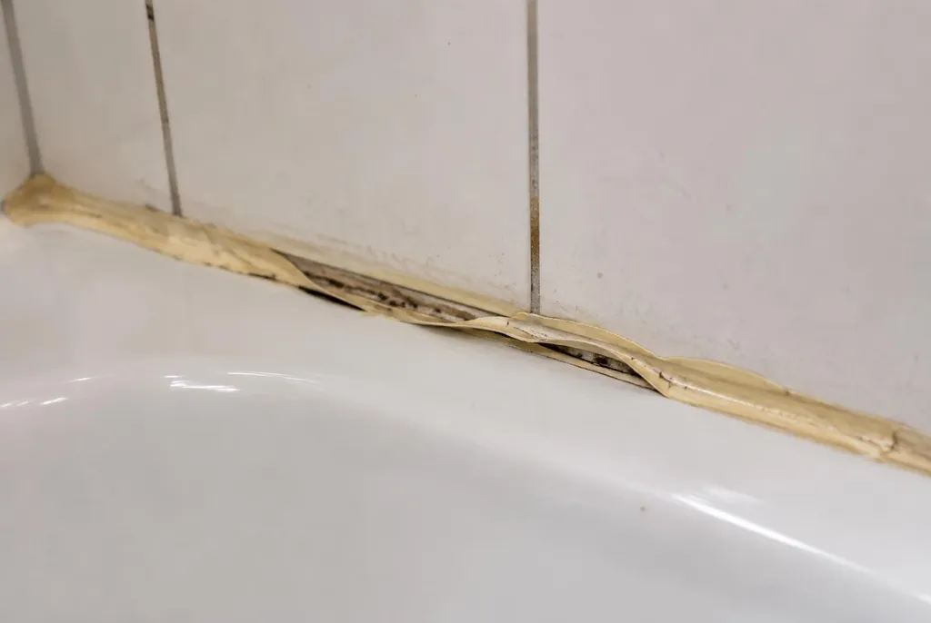 Kitbedrijf Geldermalsen – loslatende kit naast het bad